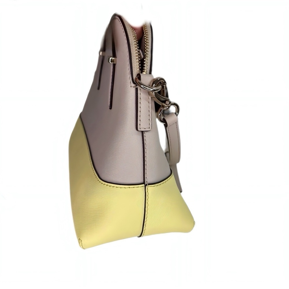 Kate Spade Yellow & Tan Cedar Street Maise convertible crossbody shoulder bag - Picture 9 of 15